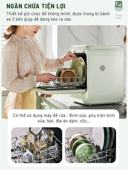 Máy rửa bình sữa Agii03 Innovation ( màu xanh) - Hình ảnh 19